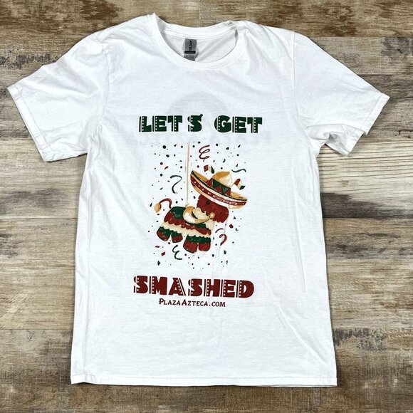 Plaza Azteca Lets Get Smashed Piñata T-Shirt Size Small - Picture 1 of 3